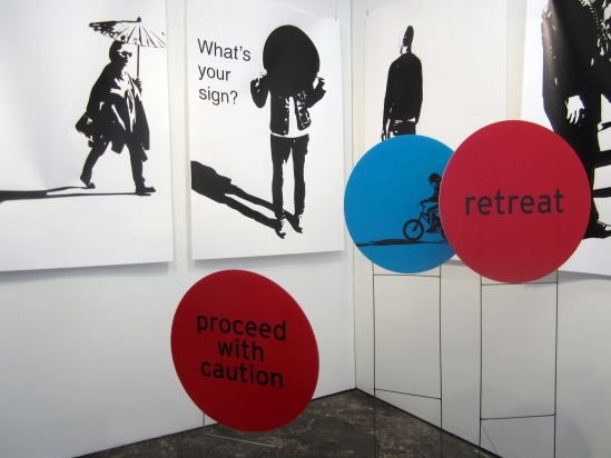 Artists Walking Home (2013), Installation view