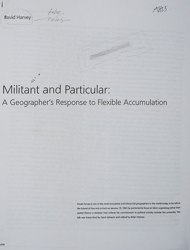 Militant and Particular: A Geographer’s Response to Flexible Accumulation