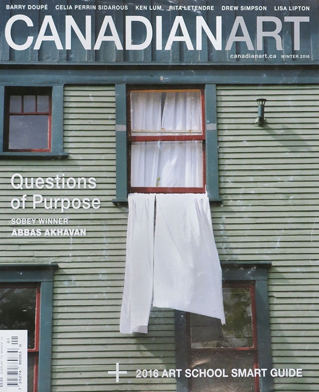 Canadian Art, Winter 2016