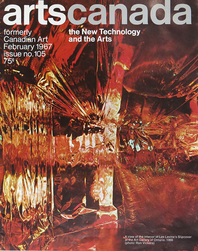 Artscanada Issue no. 105, February 1967
the New Technology and the Arts