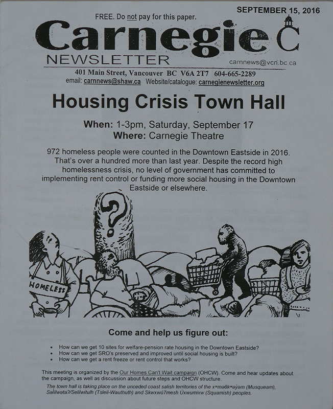 Carnegie Newsletter, September 15 2016