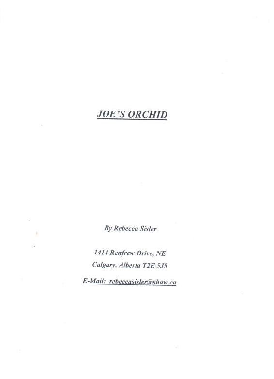 Joe’s Orchid