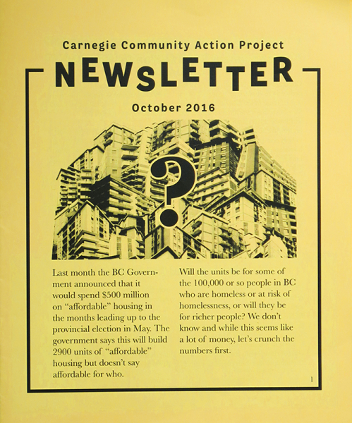 Carnegie Community Action Project Newsletter